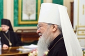 Sanctitatea Sa Patriarhul Chiril l-a felicitat pe mitropolitul de Krutițî Iuvenalii cu prilejul aniversării a 60 de ani de slujire a celor sfinte