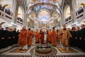 У день пам'яті священномученика Іларіона, архієпископа Верейського, Святіший Патріарх Кирил звершив Літургію в Стрітенському монастирі в Москві