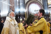 Sanctitatea Sa Patriarhul Chiril a săvîrșit în Catedrala „Hristos Mîntuitorul” Te-Deum-ul cu prilejul noului an