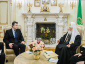 Συνάντηση του Αγιωτάτου Πατριάρχη Κυρίλλου με τον Πρέσβη της Γερμανίας στη Ρωσία