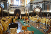 Slujirea Patriarhului în Catedrala „Hristos Mîntuitorul” înainte de începutul lucrărilor celor de-a XXVIII-lea Lecturi internaționale educative în cinstea Nașterii Domnului