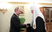 Президент России В.В. Путин поздравил Святейшего Патриарха Кирилла с годовщиной интронизации