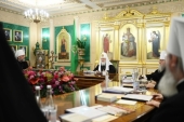 Sanctitatea Sa Patriarhul Chiril a condus prima din anul 2020 ședință a Sfîntului Sinod al Bisericii Ortodoxe Ruse