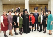 Архиепископ Элистинский Юстиниан принял участие в открытии празднования 100-летия Калмыцкой автономии в Кремлевском дворце