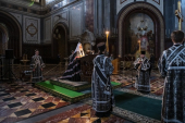 Utrenia cu citirea Canonului cel Mare de pocăință al Cuviosului Andrei Criteanul în Catedrala „Hristos Mîntuitorul”