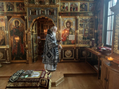 Slujirea Patriarhului în ajunul Sîmbetei Mari. Utrenia cu rînduiala Prohodului