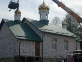 В Подгайцах на Тернопольщине освятили кресты на храме Украинской Православной Церкви, построенном вместо захваченного