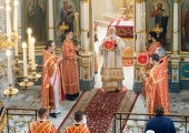 В день памяти святителя Николая Чудотворца Патриарший экзарх всея Беларуси совершил Литургию в Свято-Духовом кафедральном соборе Минска