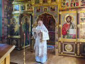 Slujirea Patriarhului de sărbătoarea Înălțării Domnului la schitul „Sfântul Alexandru Nevski”