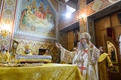В Неделю 2-ю по Пятидесятнице глава Казахстанского митрополичьего округа совершил Литургию в Иверско-Серафимовском монастыре Алма-Аты