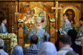 У свято Казанської ікони Божої Матері Святіший Патріарх Кирил звершив Літургію в Казанському соборі на Червоній площі