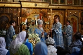 В праздник Казанской иконы Божией Матери Святейший Патриарх Кирилл совершил Литургию в Казанском соборе на Красной площади