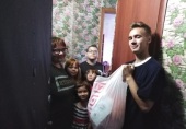 Две тонны продуктов переданы нуждающимся в Новокузнецкой епархии