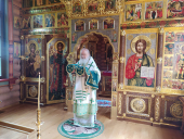 Slujirea Patriarhului de ziua pomenirii Sfântului Cuvios Serafim de Sarov la schitul „Sfântul Alexandru Nevski”