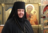 Mesajul de felicitare al Patriarhului adresat locțiitoarei Mânăstirii stavropighiale a Cuviosului Stefan de Mahra egumena Elisaveta (Jegalova) cu prilejul aniversării a 25 ani de nevoință în rang de egumenă la așezământul monahal