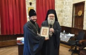 Primate of Orthodox Church of Antioch meets with DECR vice-chairman, Archbishop Leonid of Vladikavkaz and Alania