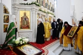 Святейший Патриарх Кирилл совершил великое освящение Никольского храма в подмосковном Красногорске