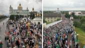 Многотысячный крестный ход из Каменец-Подольского прибыл в Почаев
