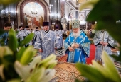 În ajunul sărbătorii Adormirii Preasfintei Născătoare de Dumnezeu Sanctitatea Sa Patriarhul Chiril a săvârșit privegherea în Catedrala „Hristos Mântuitorul”