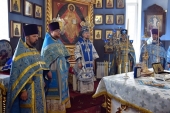 De zărbătoarea Icoanei Maicii Domnului de Minsk episcopul Veniamin a săvârșit prima sa slujbă dumnezeiască după alegerea în funcția de exarh Patriarhal al întregii Belarus