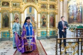 Патриарший экзарх всея Беларуси совершил в Свято-Духовом кафедральном соборе г. Минска молебен перед началом нового учебного года