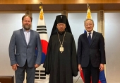 Архиепископ Корейский Феофан встретился с послом Южной Кореи в России
