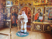 Slujirea Patriarhului de ziua pomenirii minunii Sfântului Arhistrateg Mihail în Colose la schitul „Sfântul Alexandru Nevski”