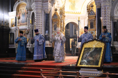 Slujirea Patriarhului în ajunul sărbătorii Nașterii Preasfintei Născătoare de Dumnezeu în Catedrala „Hristos Mântuitorul”