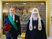 Встреча Святейшего Патриарха Кирилла с министром иностранных дел РФ С.В. Лавровым
