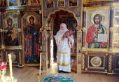 У Неділю 18-ту після П'ятидесятниці Святіший Патріарх Кирил звершив Літургію в Олександро-Невському скиту