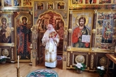 În Duminica a 19-a după Cincizecime Sanctitatea Sa Patriarhul Chiril a săvârșit Dumnezeiasca Liturghie la schitul „Sfântul Alexandru Nevski”