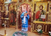 У свято Казанської ікони Божої Матері Святіший Патріарх Кирил звершив Літургію в Олександро-Невському скиту