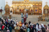 Патриарший экзарх всея Беларуси возглавил торжества по случаю престольного праздника храма иконы Божией Матери «Всех скорбящих Радость» в Минске