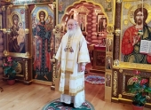 В Неделю 25-ю по Пятидесятнице Святейший Патриарх Кирилл совершил Литургию в Александро-Невском скиту