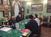 Вопросы сотрудничества обсудили в ходе встречи епископ Североморский Тарасий и заместитель командующего Северным флотом Игорь Курочкин