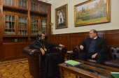 Mitropolitul de Volokolamsk Ilarion l-a primit în audiență pe ambasadorul cu misiuni speciale al MAE Rusiei Oleg Ozerov
