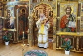 В день пам'яті апостола Андрія Первозванного Святіший Патріарх Кирил звершив Літургію в Олександро-Невському скиту