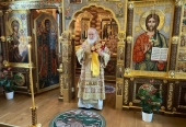 У день пам'яті святителя Миколая Чудотворця Святіший Патріарх Кирил звершив Літургію в Олександро-Невському скиті