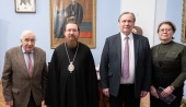 Ректор Московской духовной академии встретился с российскими учеными А.Г. Чучалиным и В.А. Максимовым