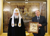 Întâlnirea Sanctității Sale Patriarhul Chiril cu președintele companiei „Norilsk Nickel” Vladimir Potanin