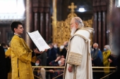 Tedeumul cu prilejul anului nou în Catedrala „Hristos Mântuitorul” din Moscova