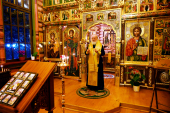 Slujirea Patriarhului în ajunul Duminicii a 30-a după Cincizecime la schitul „Sfântul Alexandru Nevski”