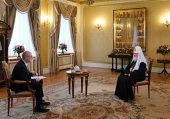 Interviul Sanctității Sale Patriarhul Chiril oferit canalului de televiziune „Rossia” cu prilejul sărbătorii Nașterii Domnului