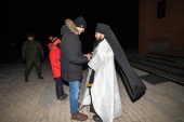 За Рождественским богослужением на границе с Китаем молился временно исполняющий обязанности губернатора Хабаровского края