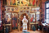 У Неділю 31-у після П'ятдесятниці Святіший Патріарх Кирил звершив Літургію в Олександро-Невському скиту