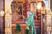 В день памяти преподобного Серафима Саровского Святейший Патриарх Кирилл совершил Литургию в Александро-Невском скиту