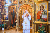 Slujirea Patriarhului cu prilejul celei de-a 12 aniversări a alegerii în tronul Patriarhal al Moscovei