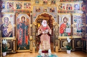 У свято Собору новомучеників і сповідників Церкви Руської Святіший Патріарх Кирил звершив Літургію в Олександро-Невському скиту
