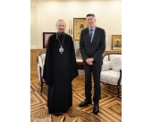 Патриарший экзарх всея Беларуси встретился с послом Франции