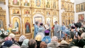 Патриарший экзарх всея Беларуси возглавил престольный праздник храма в честь иконы Божией Матери «Взыскание погибших» в городе Лунинце
